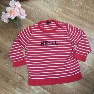 Banana Republic Hello Goodbye Striped Sweater Med